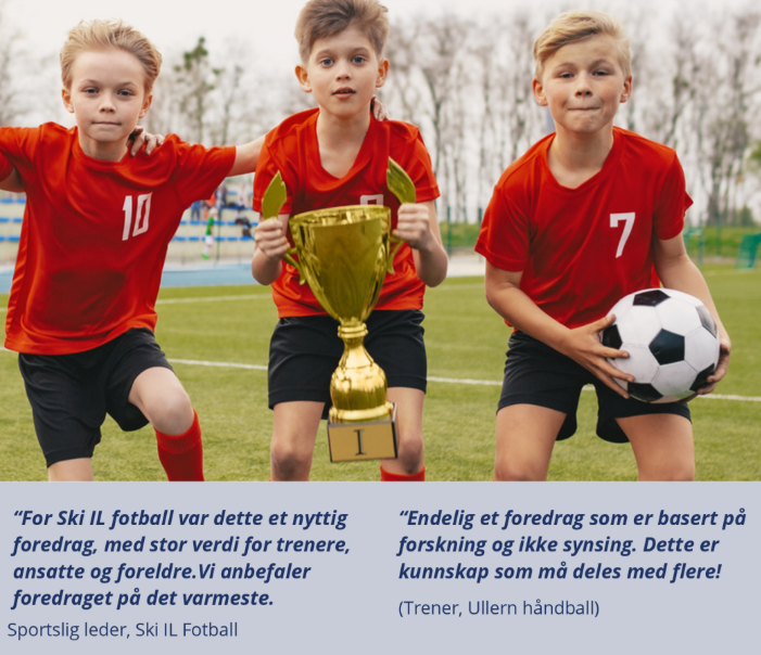 Foredrag om barne- og ungdomsidrett - hvordan beholde flest mulig, lengst mulig?