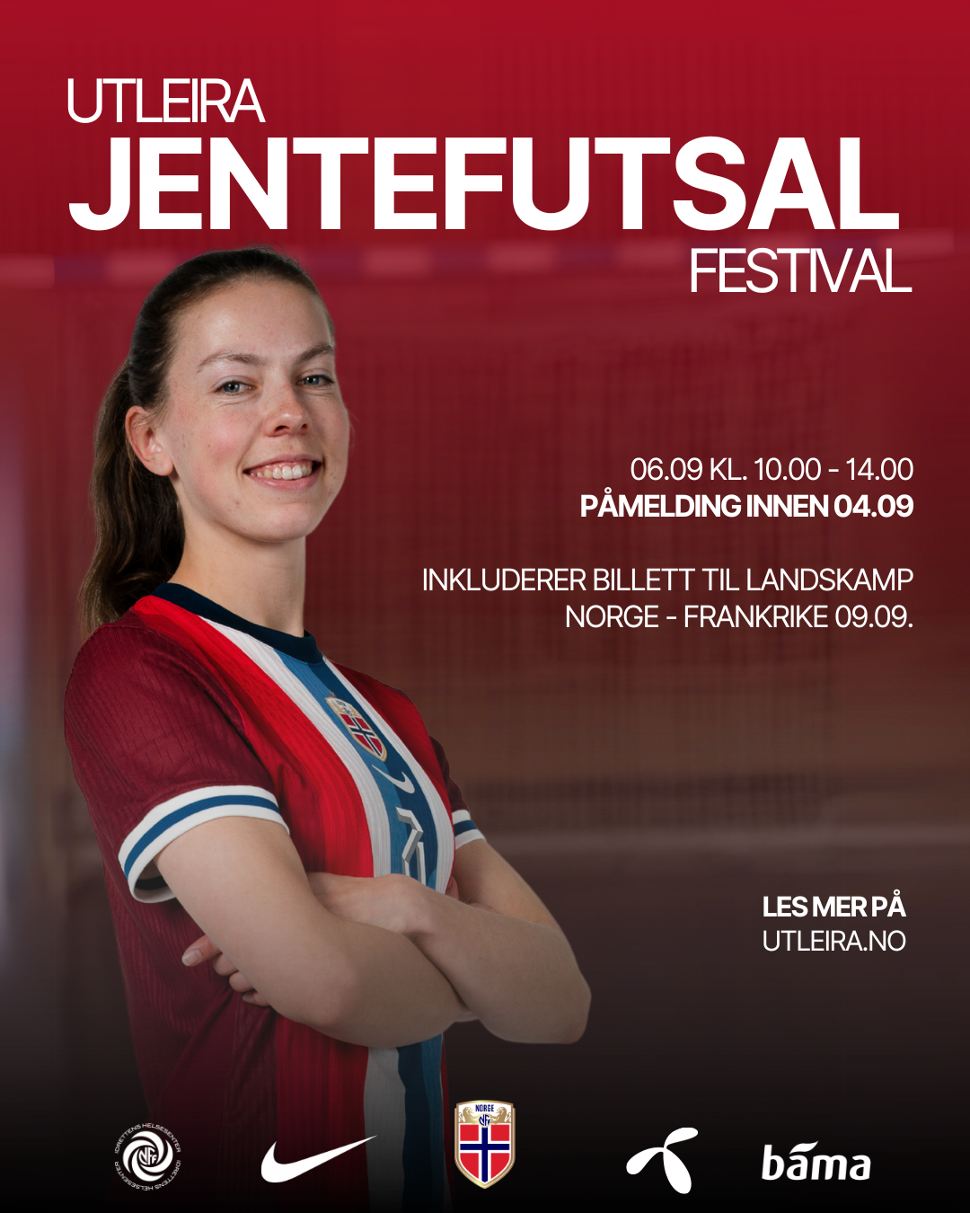 Jentefutsal festival i samarbeid med NFF 6. september.