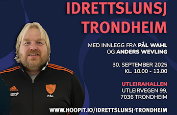 Invitasjon til idrettslunsj med Hoopit i Utleirahallen