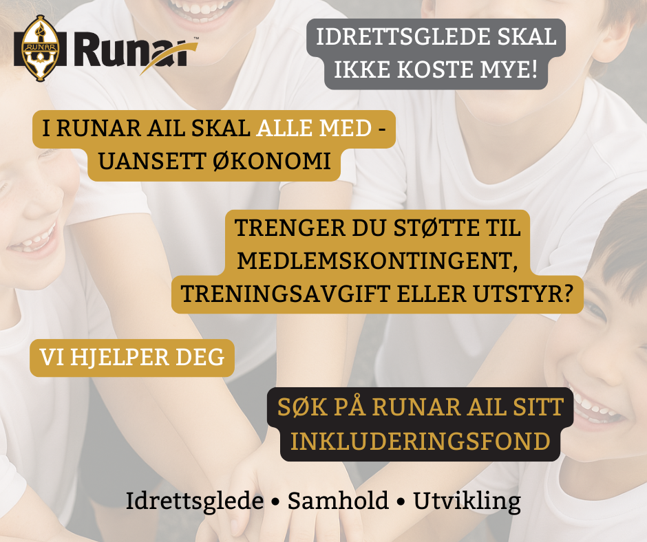Økonomisk støtte i Runar AIL – alle skal med!