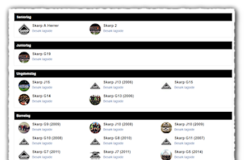 Lag siden - ditt lag egen side