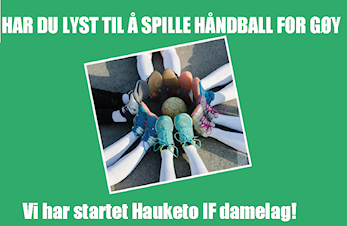 Har du lyst til å spille håndball for gøy, Bli med Hauketo IF - Damelag Håndball !