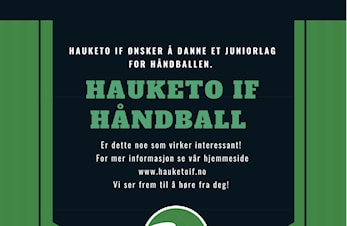 Ønsker du å styrke vårt håndball juniorlag