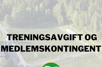 Informasjon om treningsavgift og medlemskontingent
