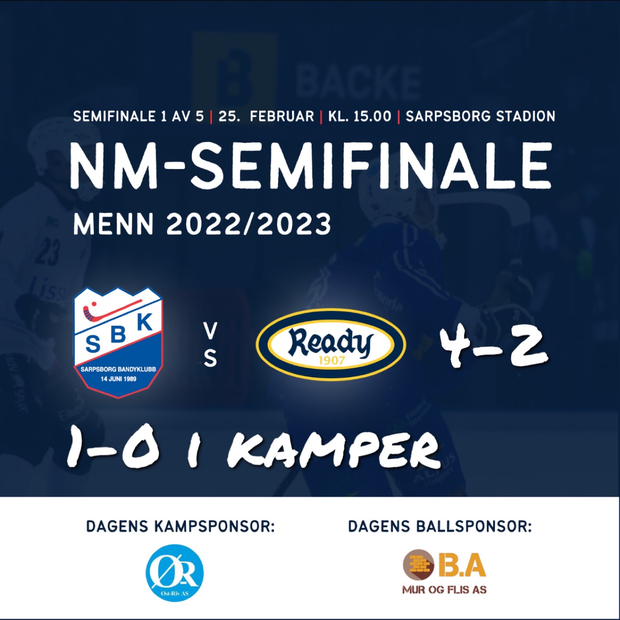 Seier i første semifinalen!