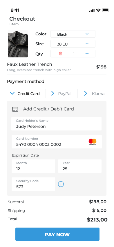 Day 02 - Credit Card Checkout
