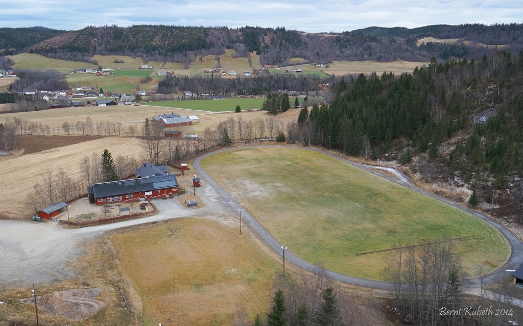 Flyfoto over Granlund Idrettspark