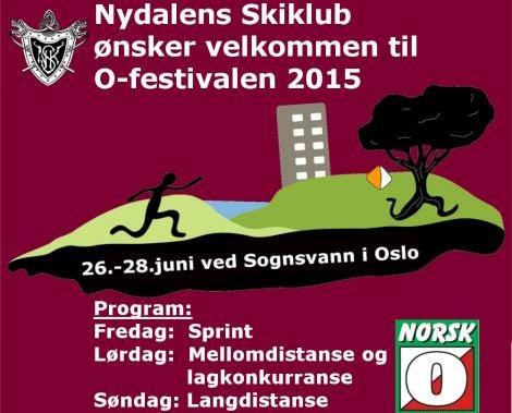 O-festivalen 26. - 28. juni i Oslo